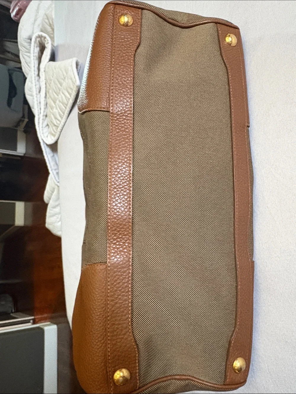 Prada handbag with Tan Leather Trim